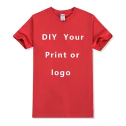 Custom Tshirt Front Back Print Professional Your Own Logo Text Photo Male Personalized Premium Gifts T-shirt EU Size 100% Cotton