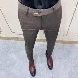 2025 Spring and Summer New Men's Casual Business Dress Pants Fashion Social Solid Wedding Party Suit Pants Slim Fit Suit Pants