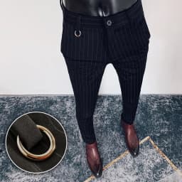 2025 Spring and Summer New Men's Casual Business Dress Pants Fashion Social Solid Wedding Party Suit Pants Slim Fit Suit Pants