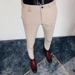 2025 Spring and Summer New Men's Casual Business Dress Pants Fashion Social Solid Wedding Party Suit Pants Slim Fit Suit Pants
