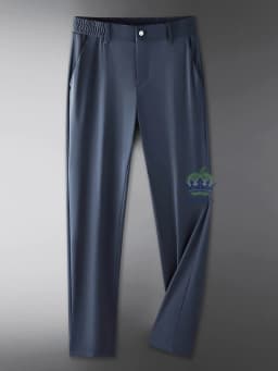 High Quality Summer Ultrathin Ice Silk Business Pants Men Elastic Waist Classic Work Casual Office Formal Trousers Plus Size 40