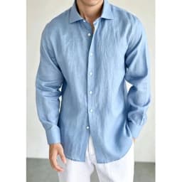 Men's Linen Shirt Cotton Blend Long Sleeve Button Down Casual Loose Fit Summer Breathable Tops Old Money Aesthetic Solid Color