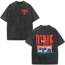 Rapper Bad Bunny Washed Vintage T-shirt Debi Tirar Mas Fotos DTMF World Tour T Shirts Men's Fashion Hip Hop T-shirts Streetwear