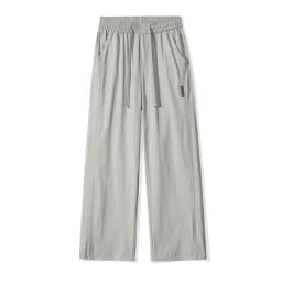 High Quality Summer Thin Men's Straight Tube Loose Ice Silk Wide Leg Casual Pants Breathable Jogging Fitness Baggy Casual Pants