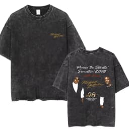 Washed Vintage Michael Jackson Thriller Graphic T-shirt Men Women Fashion Retro Gothic Rock Tshirt Men's Punk Oversized T Shirts