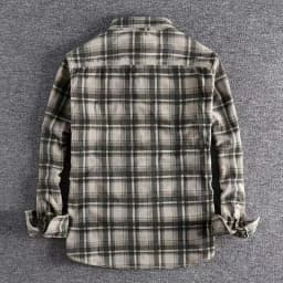 Spring Autumn Men's Plaid Long Sleeve Shirt Japanese Vintage Fashion Comfortable Corduroy Artistic Trendy Classic Shirts Tops