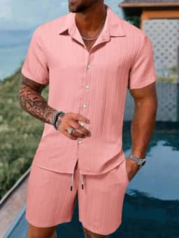 Summer Simple Men's Polo Casual Comfortable Loose Thin Without Hooded Short Sleeve Shorts Fashion Urban Leisure Sports Suit