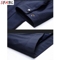 Solid Quality Men's Jacket Business Casual Luxury Blazer for Men Zipper Jacket Office Dress Coat Spring Autumn New Outerwear 3XL
