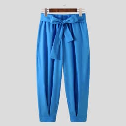 Spring Men Belt Baggy Pants Casual Streetwear Premium Quality Solid Color Oversized Joggers Fashion Harem Pants 2026 New S-3XL