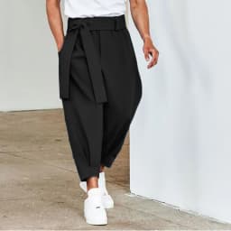 Spring Men Belt Baggy Pants Casual Streetwear Premium Quality Solid Color Oversized Joggers Fashion Harem Pants 2026 New S-3XL