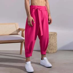 Spring Men Belt Baggy Pants Casual Streetwear Premium Quality Solid Color Oversized Joggers Fashion Harem Pants 2026 New S-3XL