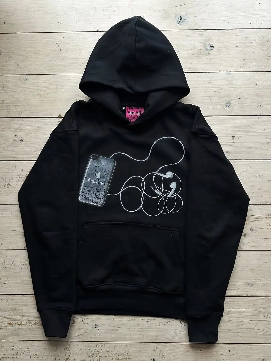 Harajuku Casual MP3 Print Hoodies Men Grunge Streetwear Sweatshirt Tops Goth Y2k Oversized Hoodie Tracksuit Men Clothing