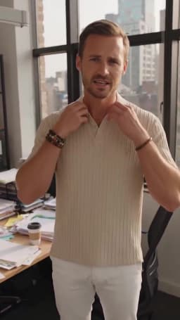 European and American Summer Men's Casual Loose Knit Jacquard In-Stock Buttoned Short-Sleeve Polo Shirt for Men