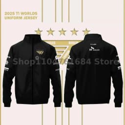 T1 2025 World Championship Lol Esports Club Champion Five Star Limited Edition Team Jacket Faker Fan Support Jacket