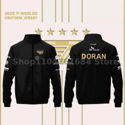 T1 2025 World Championship Lol Esports Club Champion Five Star Limited Edition Team Jacket Faker Fan Support Jacket