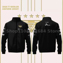 T1 2025 World Championship Lol Esports Club Champion Five Star Limited Edition Team Jacket Faker Fan Support Jacket