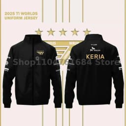 T1 2025 World Championship Lol Esports Club Champion Five Star Limited Edition Team Jacket Faker Fan Support Jacket