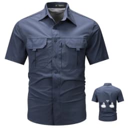 Men Outdoor Short Sleeves Thin Breathable Comfortable Cargo Shirts New Summer Male Multi Pockets Mountaineering Tooling Shirts