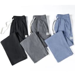 Men's Summer Soft Lyocell Fabric Jeans Thin Loose Straight Denim Pants Drawstring Elastic Waist Casual Trousers Plus Size M-5XL