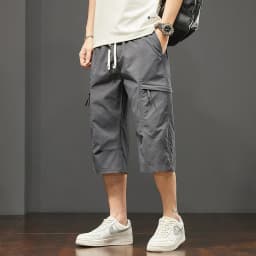 Cargo Shorts Men Working Cropped Pants Summer New Thin Casual Loose Sports Shorts Bermudas Fashion Casual Man Shorts