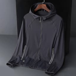 UV Protection UPF50+ Hoodie Jacket Couple's Ice Silk Summer Unisex Breathable Outdoor Sports Beach Street Lightweight Jacket