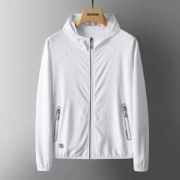 UV Protection UPF50+ Hoodie Jacket Couple's Ice Silk Summer Unisex Breathable Outdoor Sports Beach Street Lightweight Jacket