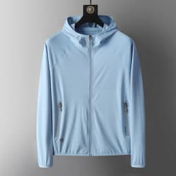 UV Protection UPF50+ Hoodie Jacket Couple's Ice Silk Summer Unisex Breathable Outdoor Sports Beach Street Lightweight Jacket