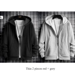 2025 Winter Windproof Hoodie - Men's Sherpa Lined Sweatshirt Thermal Zip Up Outerwear Streetwear S-5XL