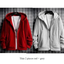 2025 Winter Windproof Hoodie - Men's Sherpa Lined Sweatshirt Thermal Zip Up Outerwear Streetwear S-5XL