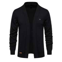 2023 New Winter Cotton Cardigan for Men Quality Mens Sweater Fashion Turn Down Collar Knitted Sweaters for Men