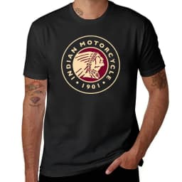 Black Friday Indian Vintage Motorcycle T-Shirt summer top vintage t shirts oversized t shirt men