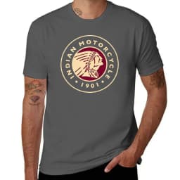 Black Friday Indian Vintage Motorcycle T-Shirt summer top vintage t shirts oversized t shirt men