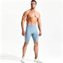 High Waist Tight Compression Sports Shorts for Men Quick Dry Breathable Jogging Marathon Training Fitness Running Shorts