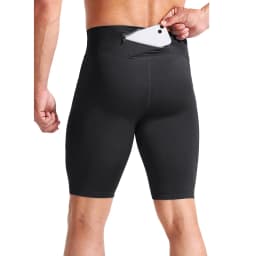High Waist Tight Compression Sports Shorts for Men Quick Dry Breathable Jogging Marathon Training Fitness Running Shorts