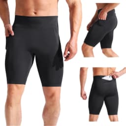 High Waist Tight Compression Sports Shorts for Men Quick Dry Breathable Jogging Marathon Training Fitness Running Shorts