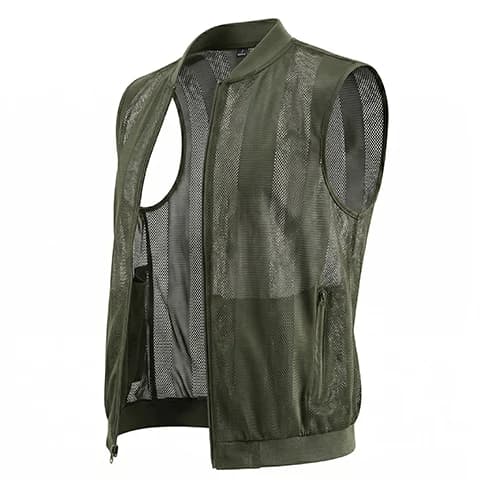 New Summer Men Mesh Hollow Waistcoat Breathable Outdoor Sports Coat High-Quality Design Leisure Vest Men's Biker Vests Size 5XL