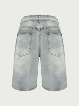 Men's Jeans, Loose Casual, Simple Cut Denim Shorts, Fashion Trendy Denim Straight Pants, Y2K Men's Clothing