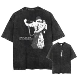 2026 Anime Jujutsu Kaisen Fushiguro Toji Printed T-shirt Men's and Women's Washed T-shirt High Quality Vintage T-shirt Tops