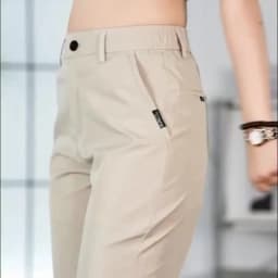 2026 Men's Ice Silk Straight Leg Thin Breathable Casual Pants Summer Business Long Trousers Fashionable Versatile Lightweight