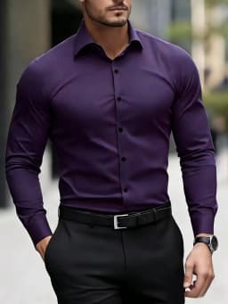Autumn  Winter New Men's Long-Sleeve Shirt Business Formal Wear Breathable Lightweight Long-Sleeved Top for Daily Work