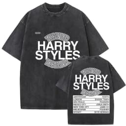 Retro Washed Harry Styles T-shirt Men Women O-Neck Oversized Cotton T Shirt Tops