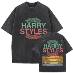 Retro Washed Harry Styles T-shirt Men Women O-Neck Oversized Cotton T Shirt Tops