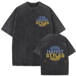Retro Washed Harry Styles T-shirt Men Women O-Neck Oversized Cotton T Shirt Tops