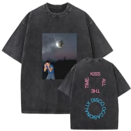 Retro Washed Harry Styles T-shirt Men Women O-Neck Oversized Cotton T Shirt Tops