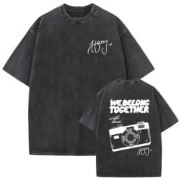 Retro Washed Harry Styles T-shirt Men Women O-Neck Oversized Cotton T Shirt Tops