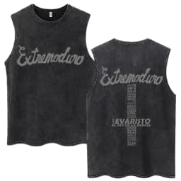 Rock Band EXTREMODURO Same Style Washed Tank Tops I Do Not Want To Be Like You Sleeveless T-shirts Men Women Loose Cotton Vest