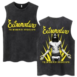 Rock Band EXTREMODURO Same Style Washed Tank Tops I Do Not Want To Be Like You Sleeveless T-shirts Men Women Loose Cotton Vest