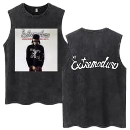 Rock Band EXTREMODURO Same Style Washed Tank Tops I Do Not Want To Be Like You Sleeveless T-shirts Men Women Loose Cotton Vest