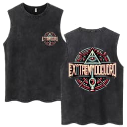 Rock Band EXTREMODURO Same Style Washed Tank Tops I Do Not Want To Be Like You Sleeveless T-shirts Men Women Loose Cotton Vest