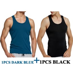 Tank Tops Men New 100% Cotton Solid Vest Mens Slim Casual Breathable Sleeveless Tops Gym Running Undershirt Male Gift Hot Sale